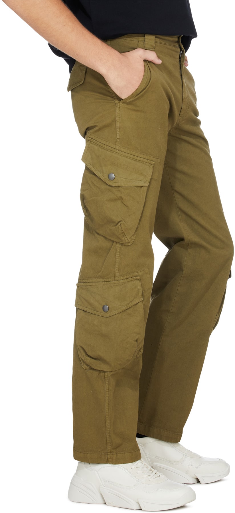 Kenzo: Green Cargo Pant - 4