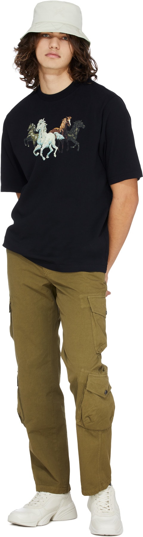 Kenzo: Green Cargo Pant - 5