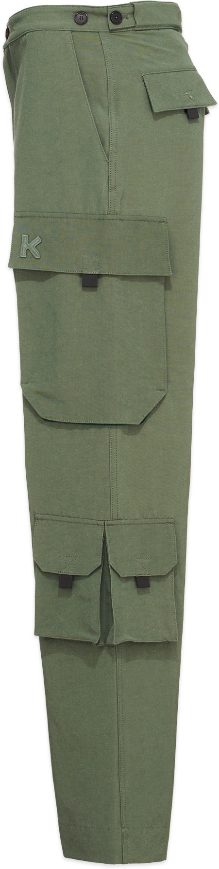 Kenzo: Vert Pantalon cargo Vert - 2