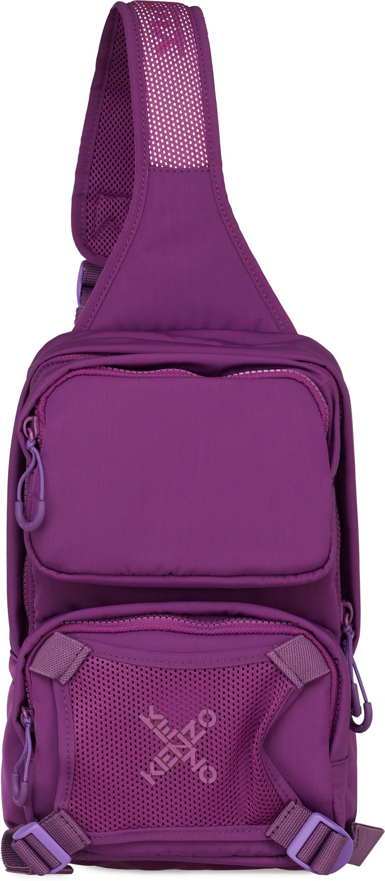 Kenzo: Purple Kenzo Sport Single Strap Backpack - 1