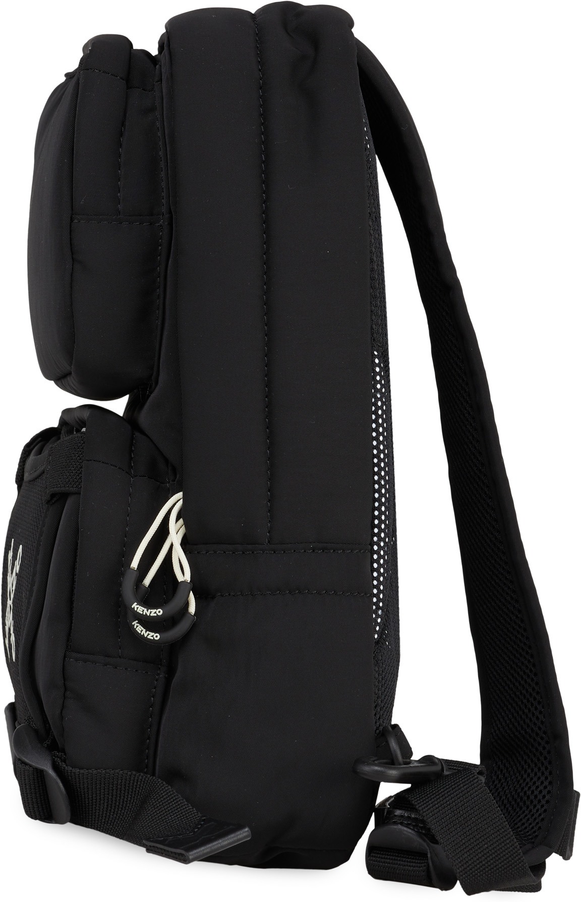 Kenzo: Black Kenzo Sport Single Strap Backpack - 2