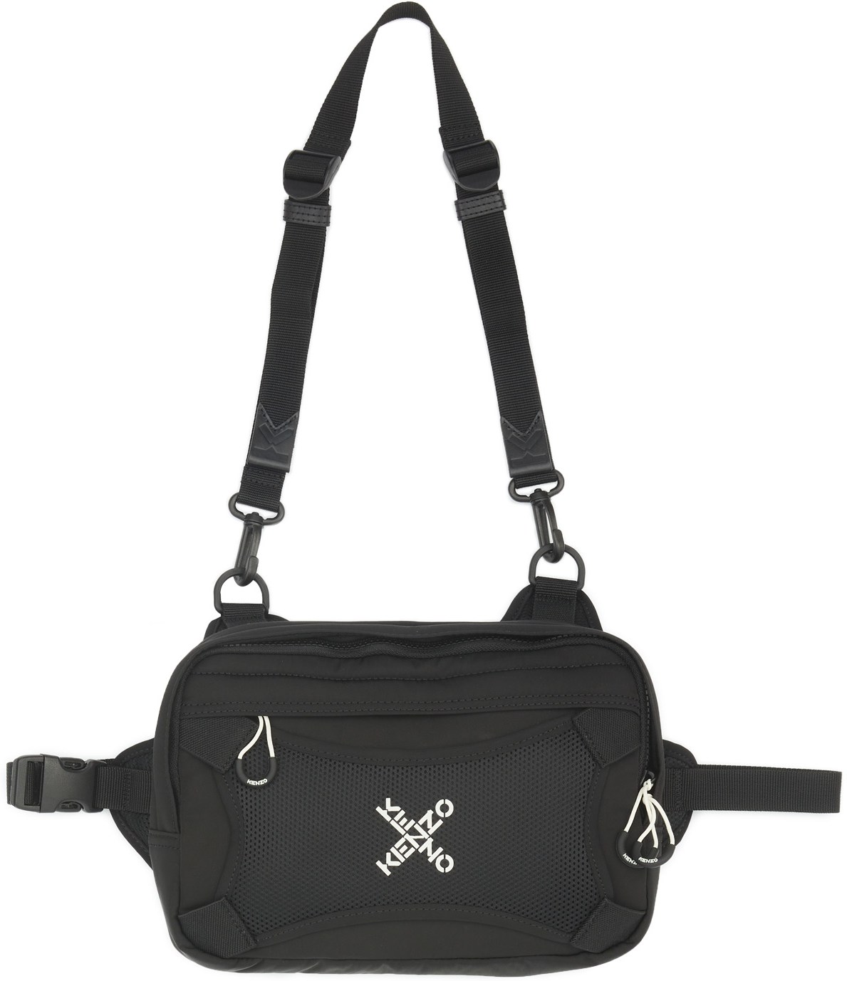 Kenzo: Black Kenzo Sport 'Little X' Harness Bag - 1