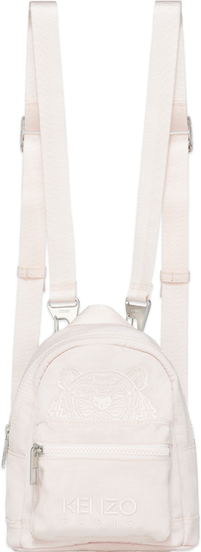 Kenzo: Pink Mini Canvas Kampus Tiger Backpack - 1