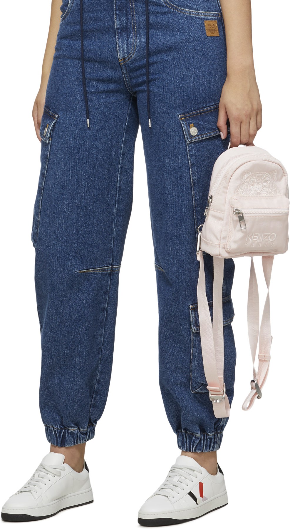 Kenzo: Pink Mini Canvas Kampus Tiger Backpack - 4