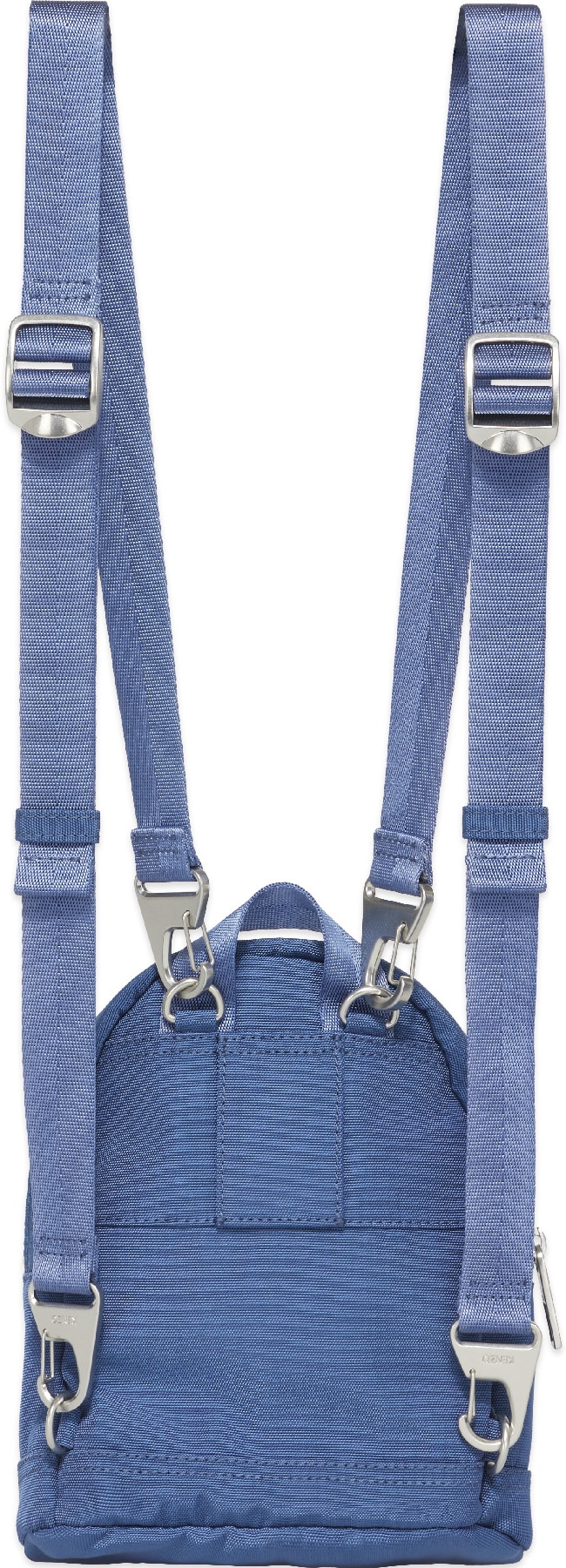 Kenzo: Bleu Mini Sac à Dos Kampus Tigre en Canvas Bleu - 2