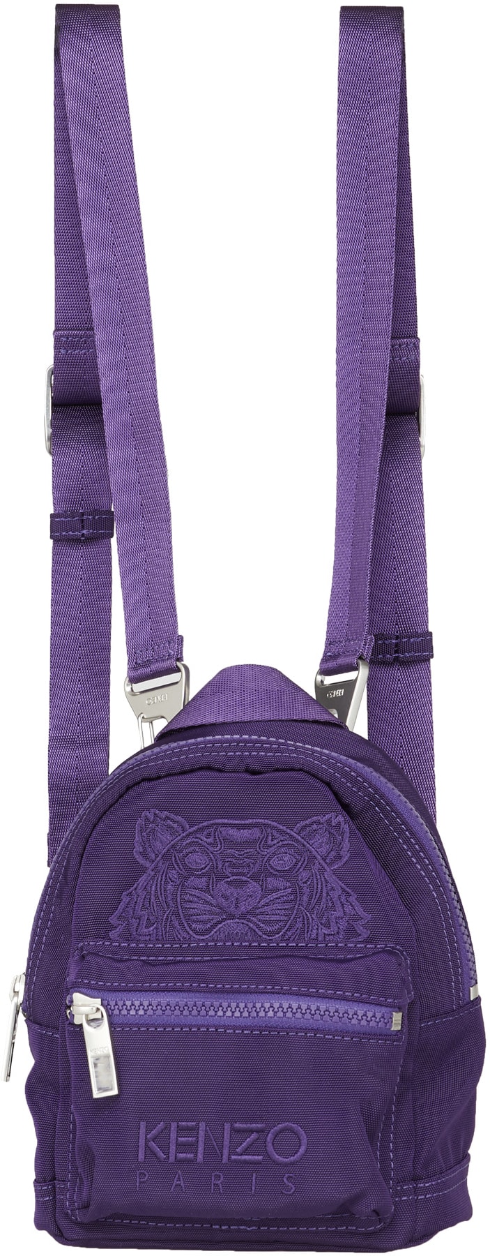 Kenzo: Mauve Mini Sac à Dos Kampus Tigre en Canvas Mauve - 1