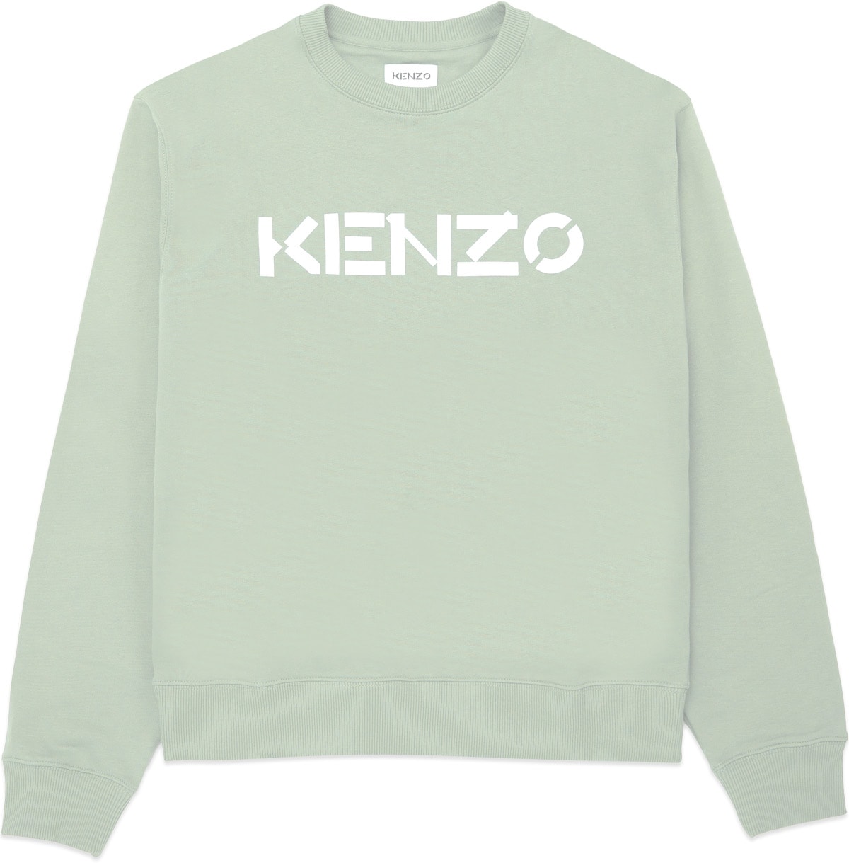 Kenzo: Green Logo Pullover Sweater - 1