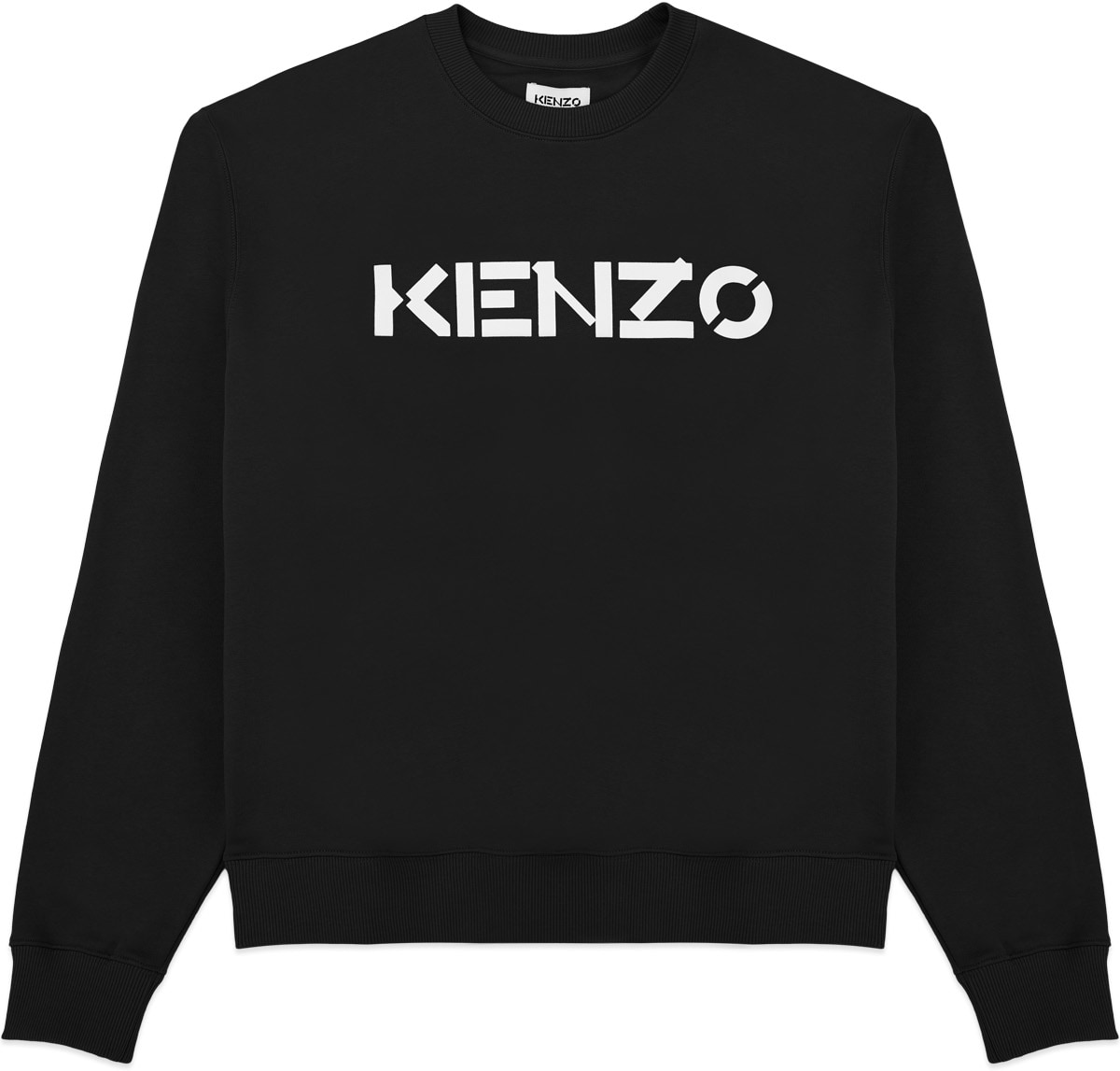 Kenzo: Noir Pull à Logo Noir - 1