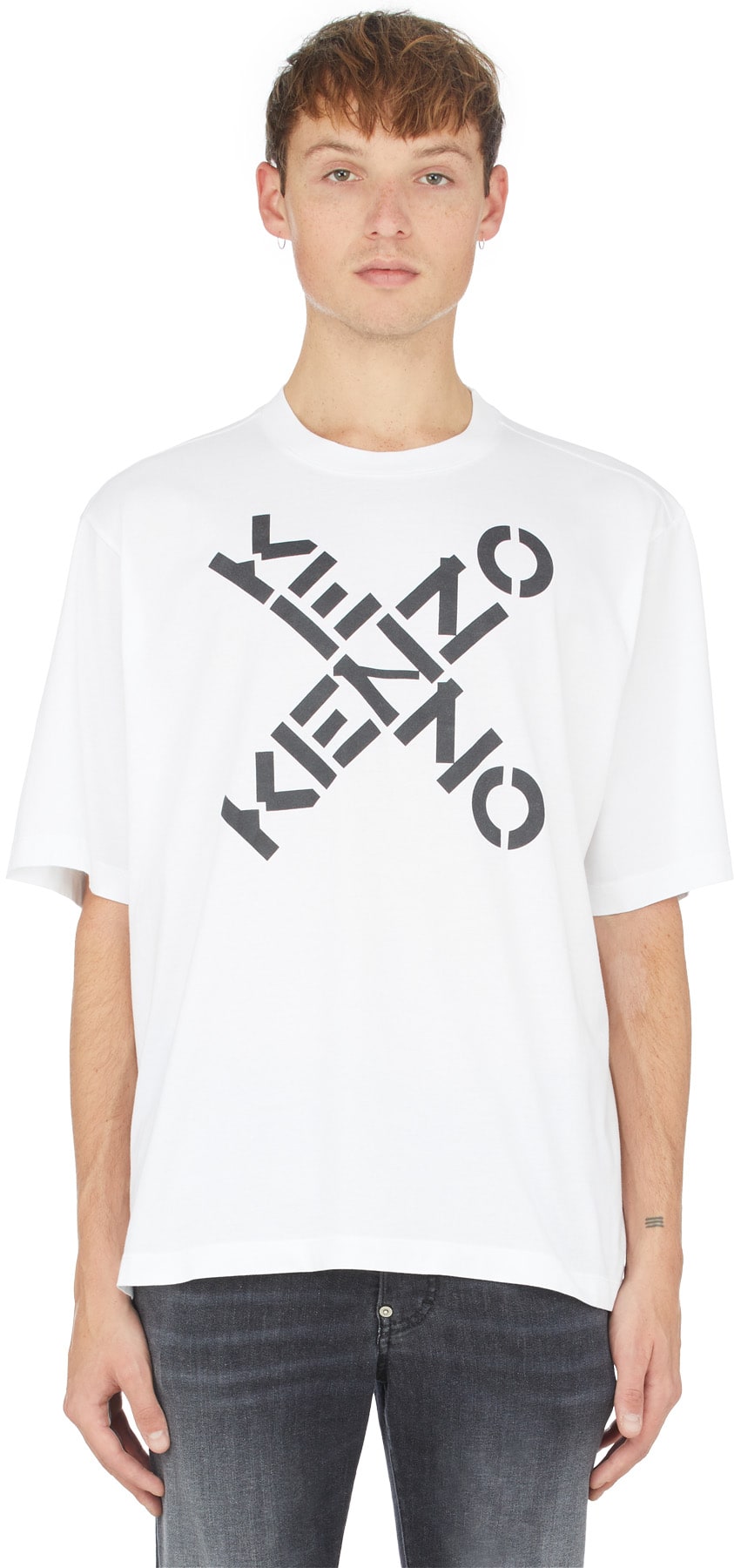 Kenzo: Blanc T-Shirt Kenzo Sport 'Big X' Blanc - 1