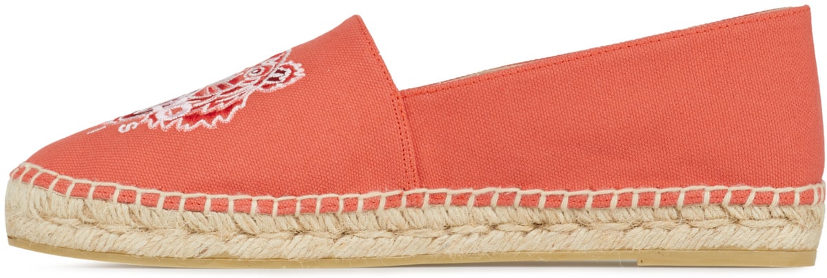 Kenzo: Red Classic Canvas Tiger Espadrilles - 2