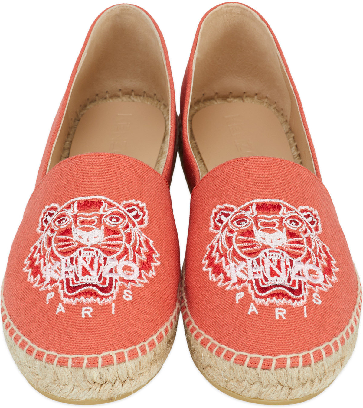 Kenzo: Rouge Espadrilles Classiques Tigre Rouge - 4