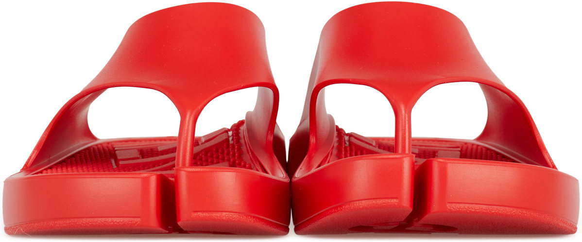 Kenzo: Rouge Claquettes K-Beach Rouge - 3