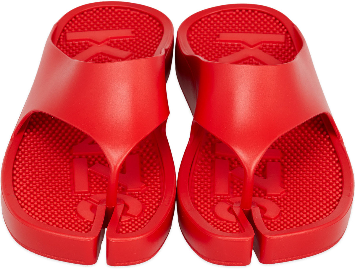 Kenzo: Rouge Claquettes K-Beach Rouge - 4