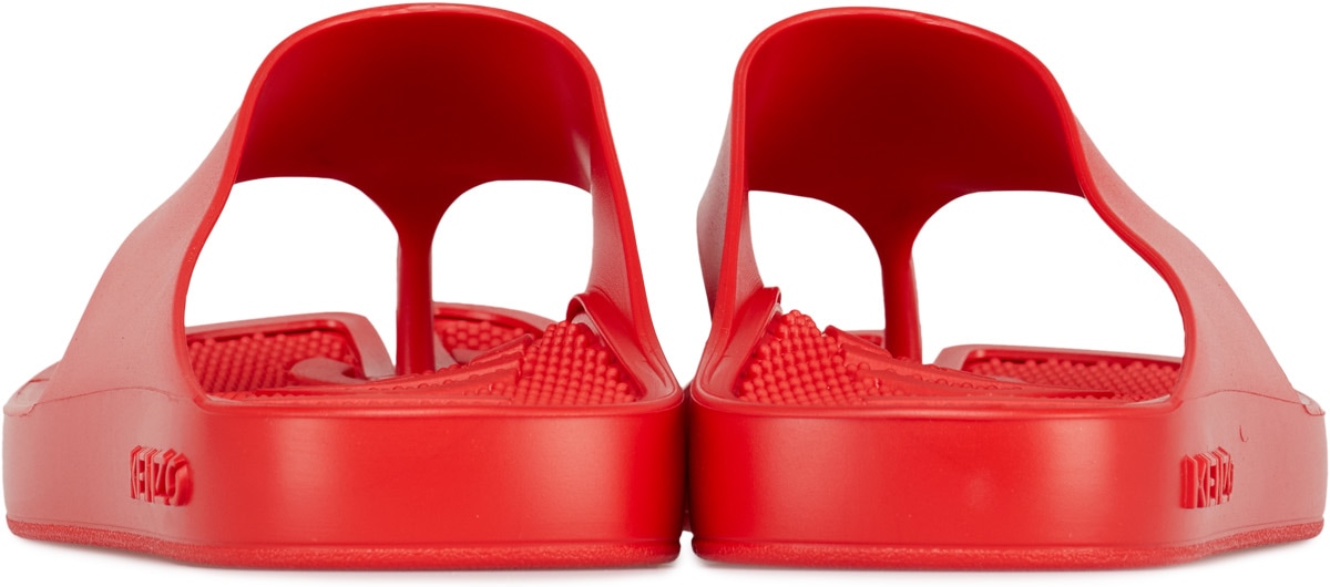 Kenzo: Rouge Claquettes K-Beach Rouge - 5