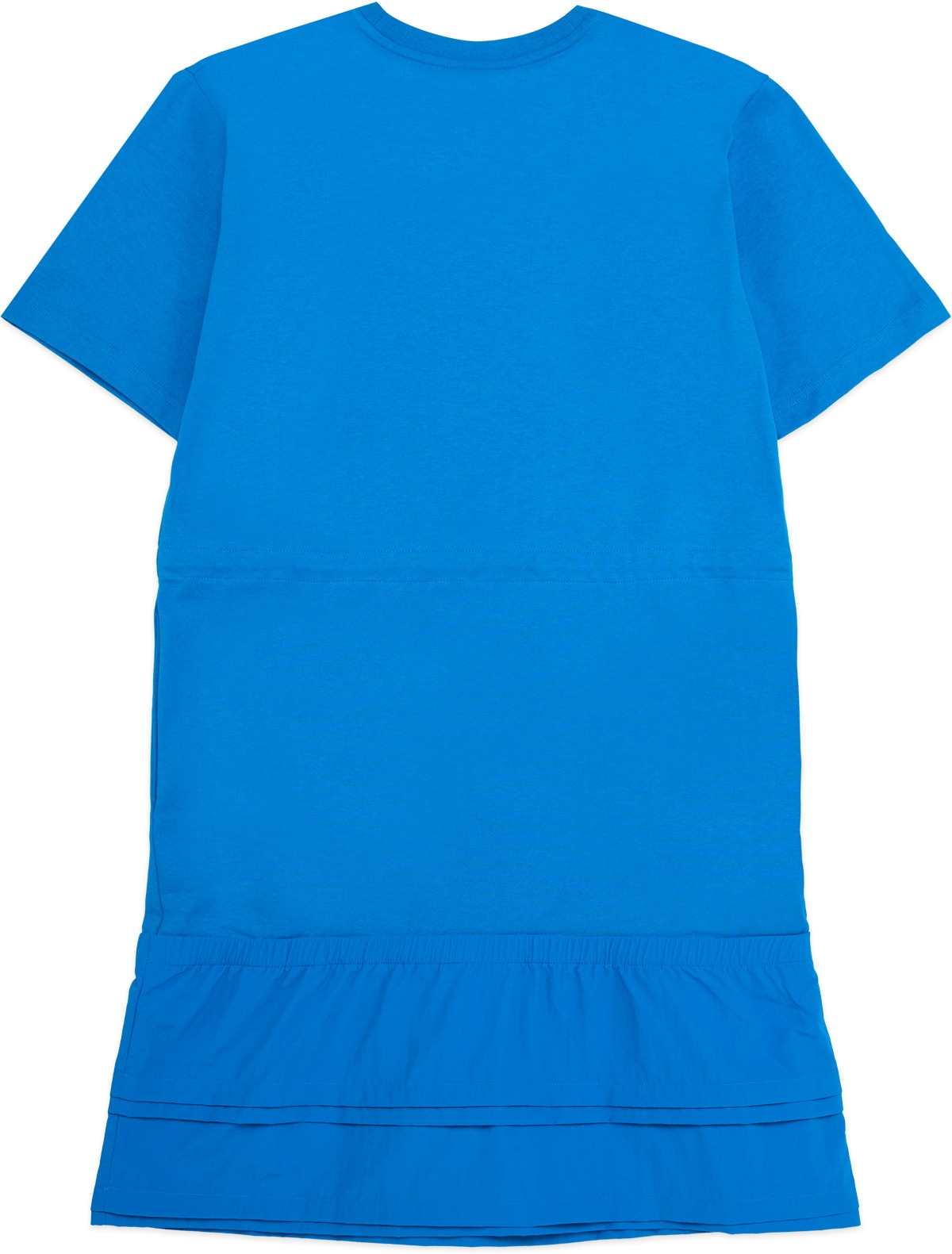 Kenzo: Blue Kenzo Sport 'Little X' Dual Material T-Shirt Dress - 2