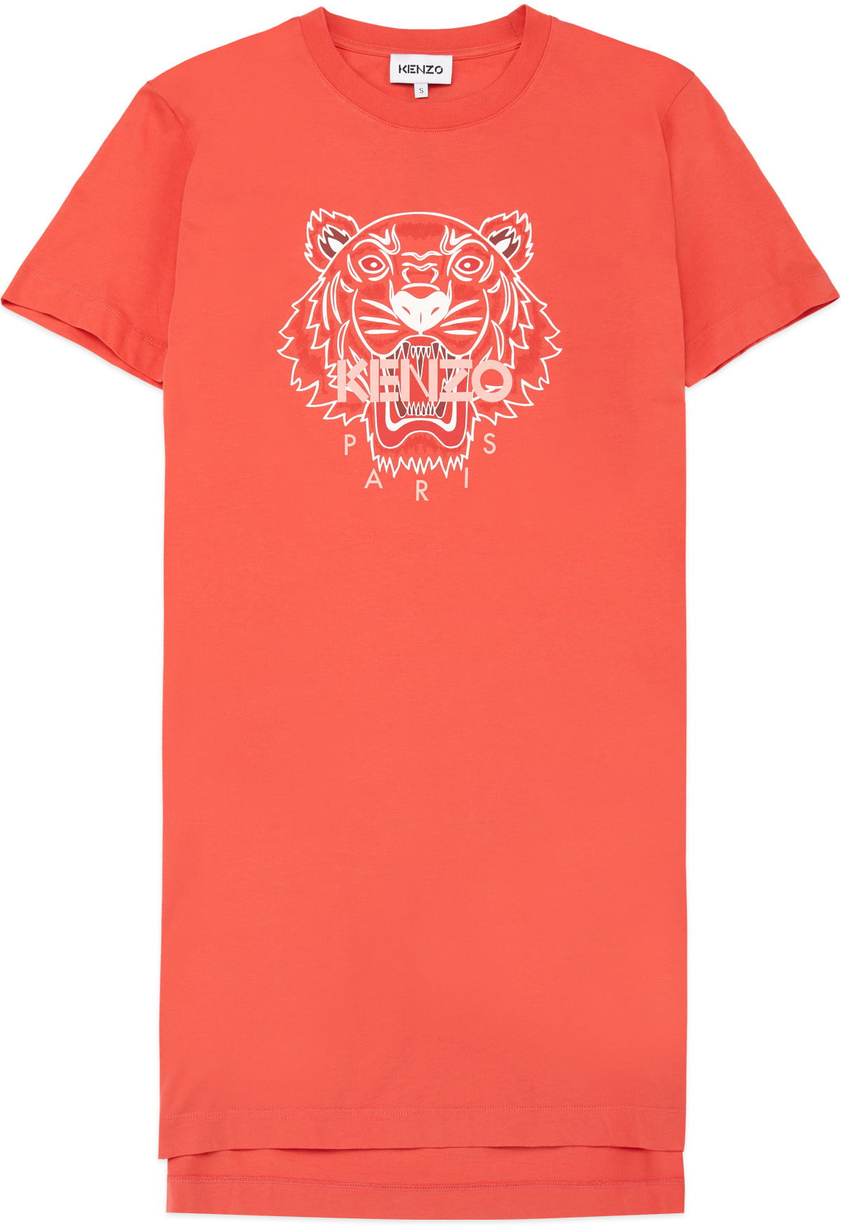 Kenzo: Red Tiger T-Shirt Dress - 1