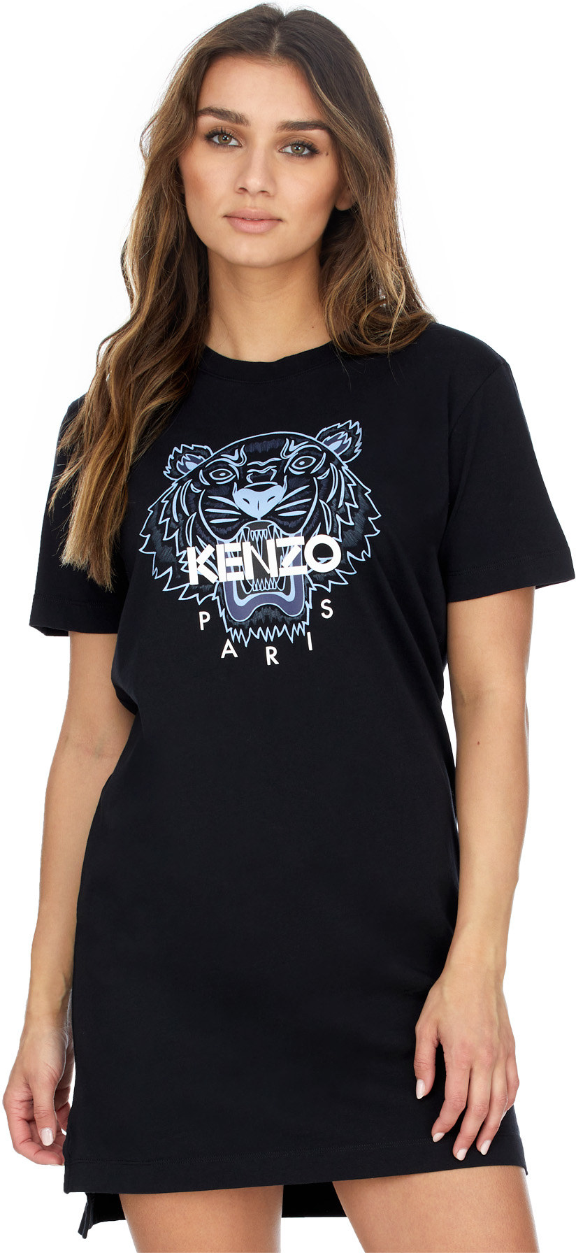 Kenzo: Noir Robe T-Shirt Tiger Crest Noir - 3