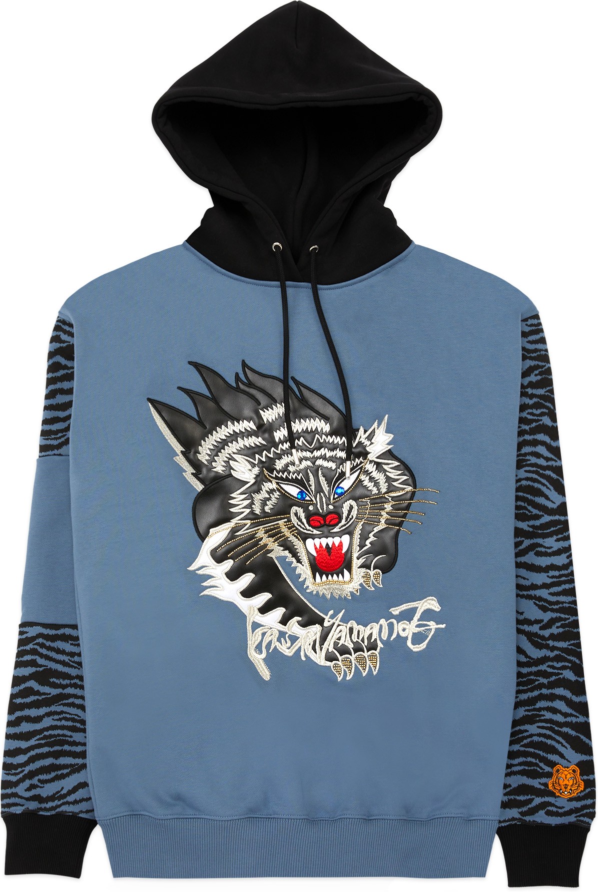 Kenzo: Blue Kenzo x Kansaiyamamoto 'Black Panther' Hoodie - 1