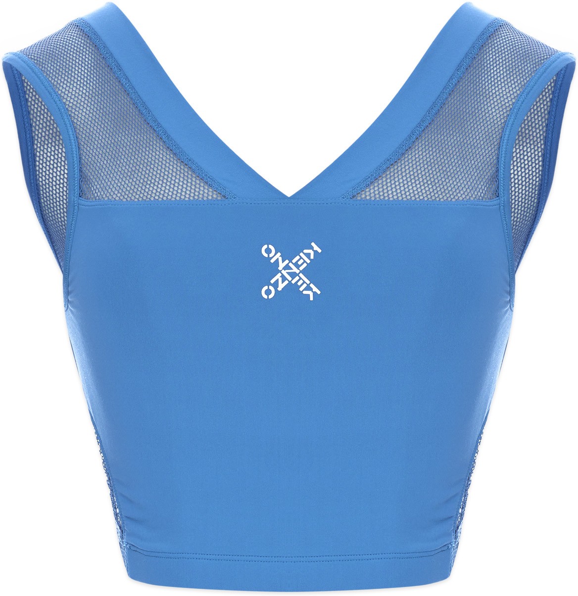 Kenzo: Blue Kenzo Sport 'Little X' Sports Bra - 1