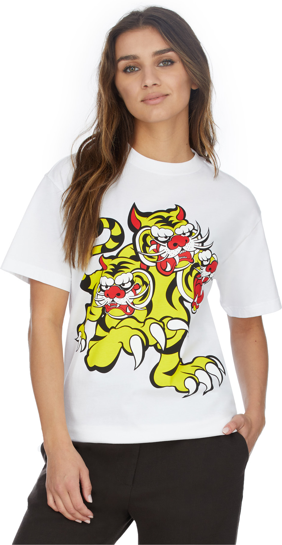 Kenzo: White Kenzo x Kansaiyamamoto 'Three Tigers' T-Shirt - 3