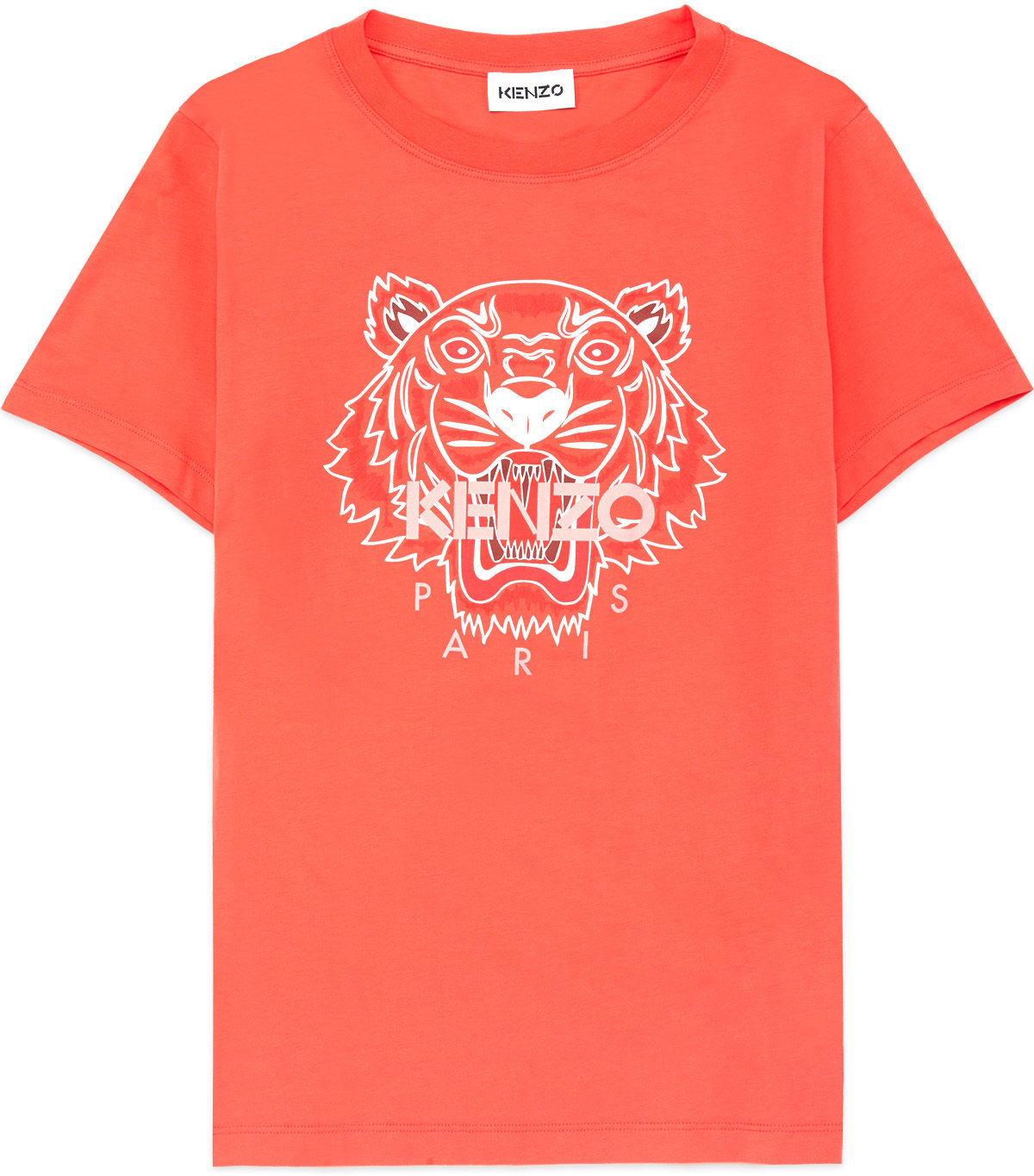 Kenzo: Rouge T-Shirt Tigre Rouge - 1