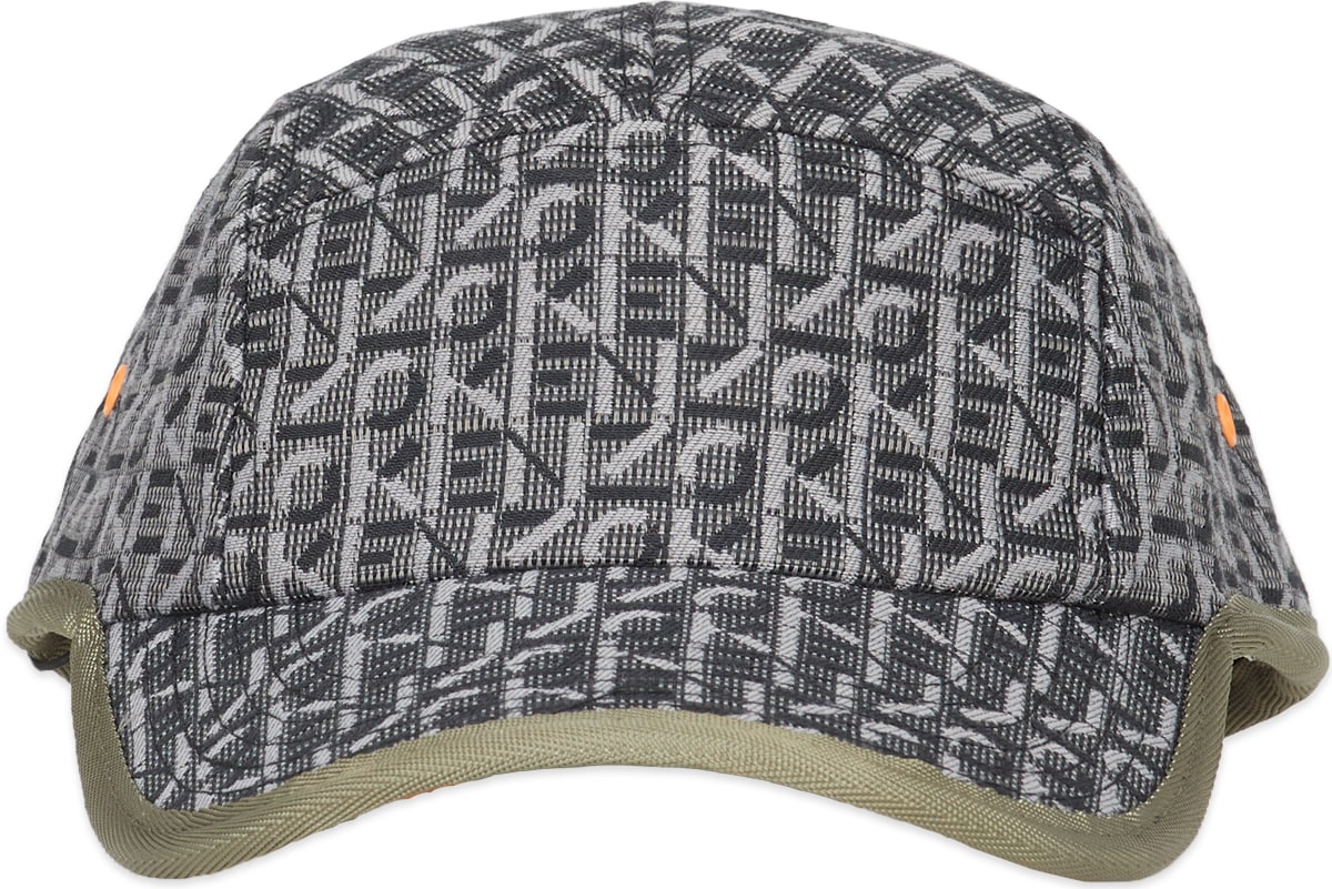 Kenzo: Orange Courier Monogrammed Cap - 1