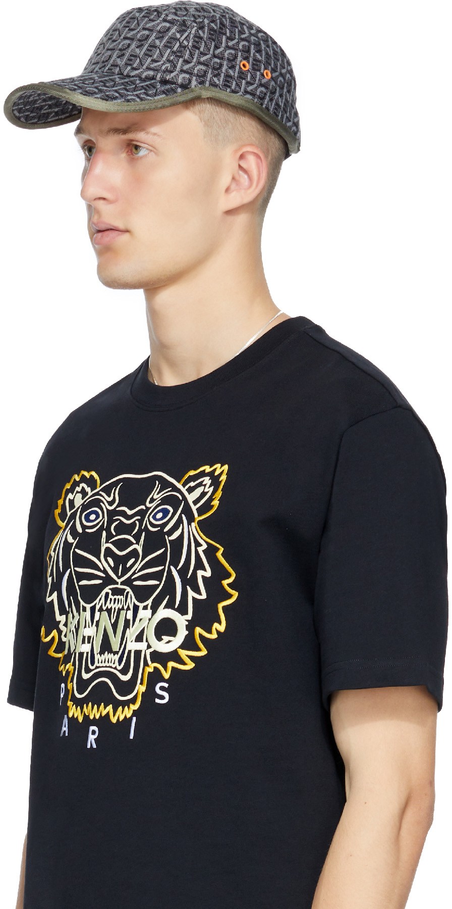 Kenzo: Orange Courier Monogrammed Cap - 4