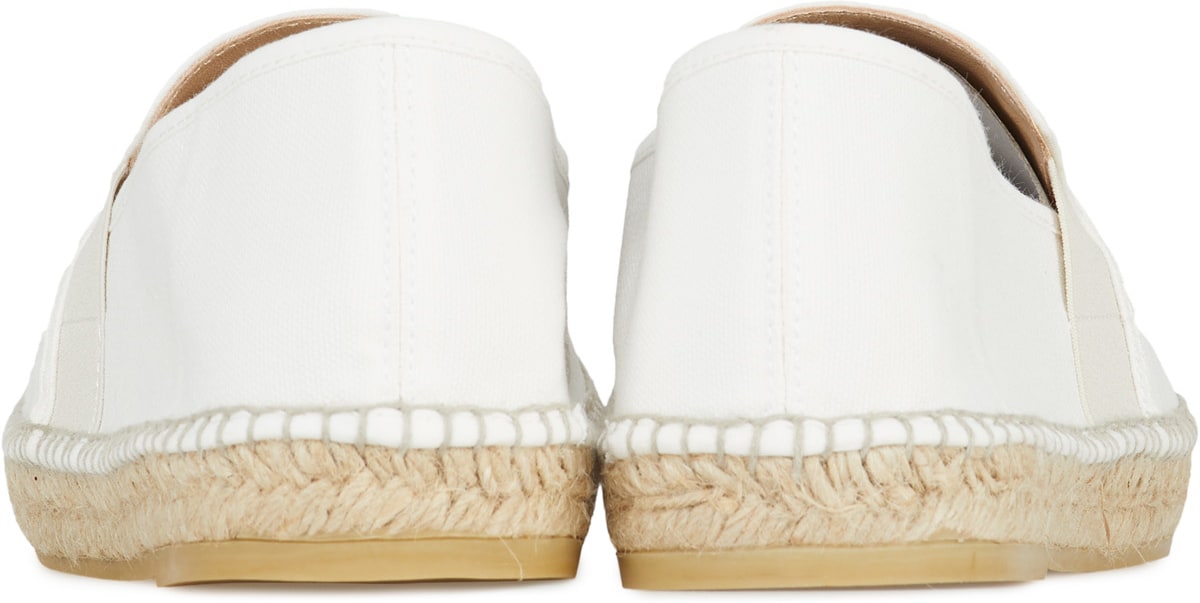 Kenzo: Blanc Espadrilles Élastique Tigre Blanc - 5