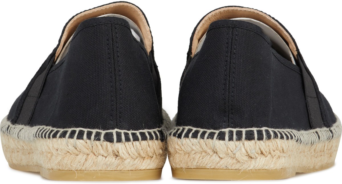 Kenzo: Noir Espadrilles Élastique Tigre Noir - 5