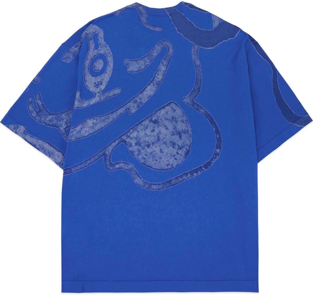 Kenzo: Bleu T-Shirt à Tricot K-Tiger Bleu - 2