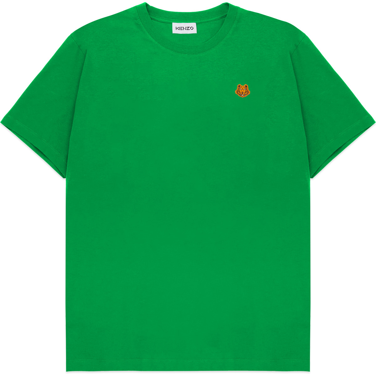 Kenzo: Vert T-Shirt Tiger Crest Vert - 1