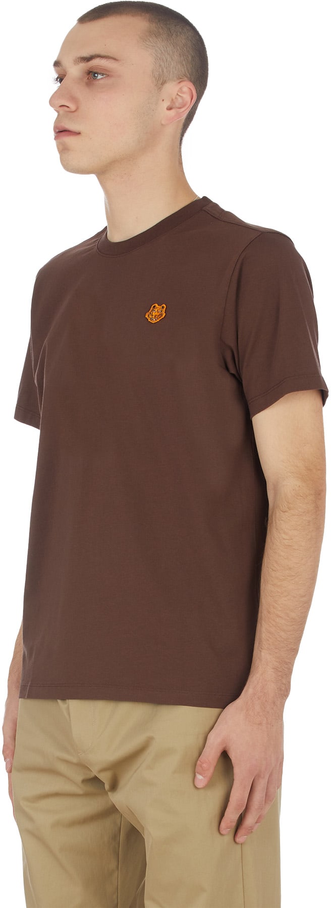 Kenzo: Brown Tiger Crest T-Shirt - 2