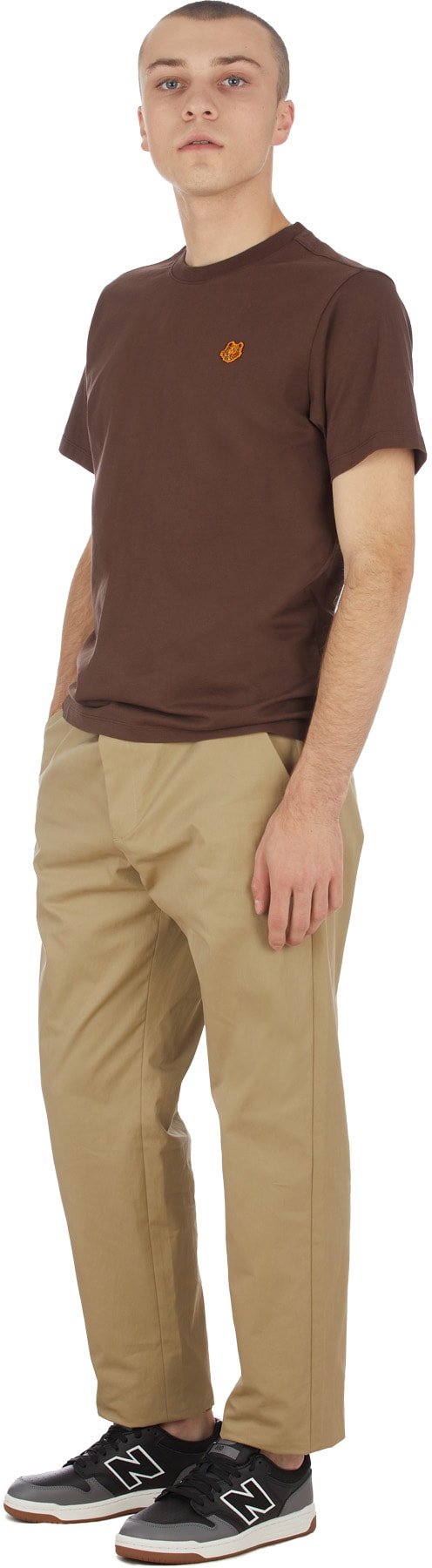 Kenzo: Brun T-Shirt Tiger Crest Brun - 4