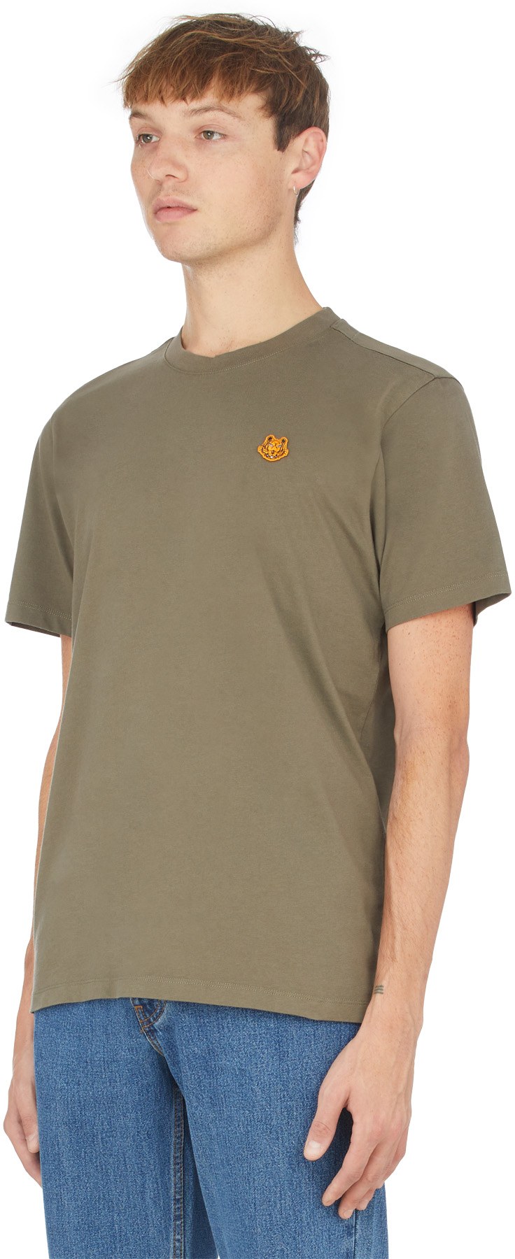 Kenzo: Brown Tiger Crest T-Shirt - 2