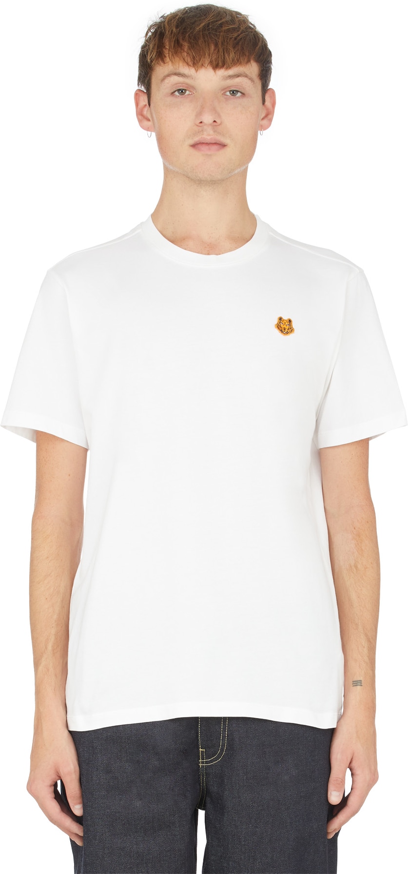 Kenzo: Blanc T-Shirt Tiger Crest Blanc - 1