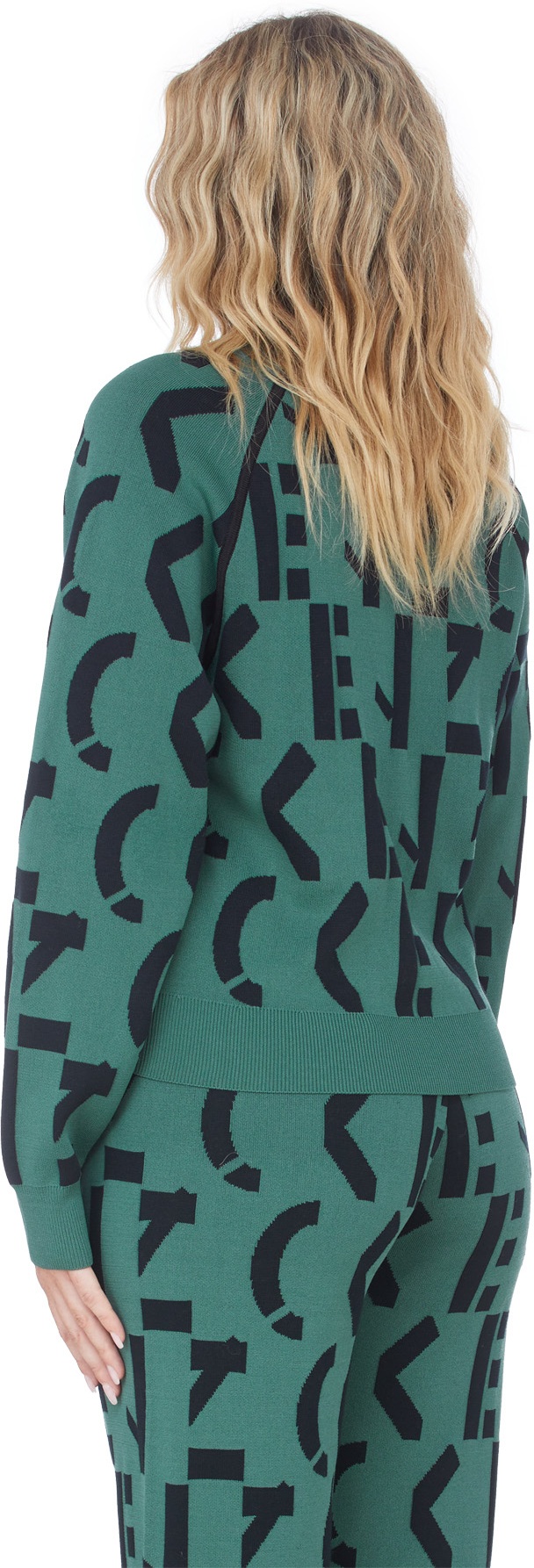 Kenzo: Green Kenzo Sport Monogram Jacket - 3