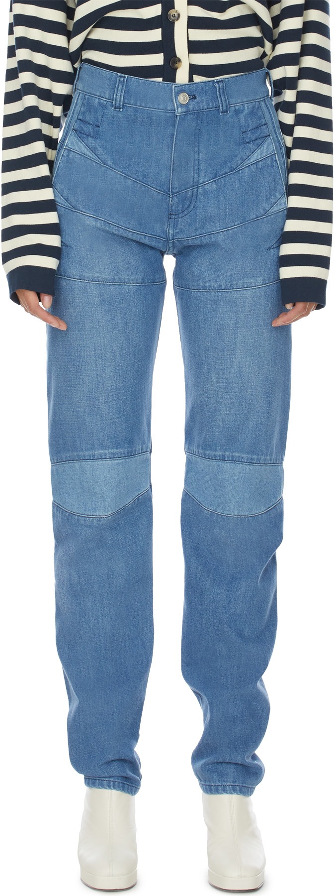 Kenzo: Blue Straight Jeans - 1