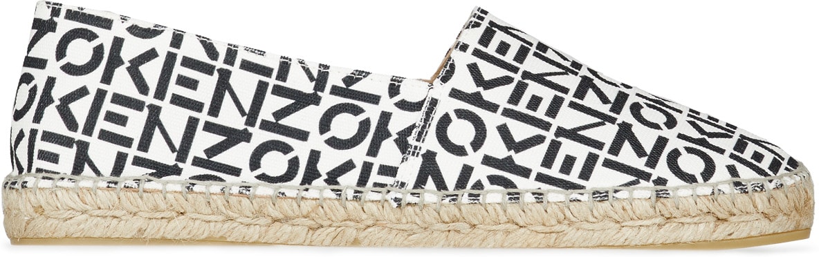 Kenzo: Gris Espadrilles Monogramme Kenzo Sport Gris - 1