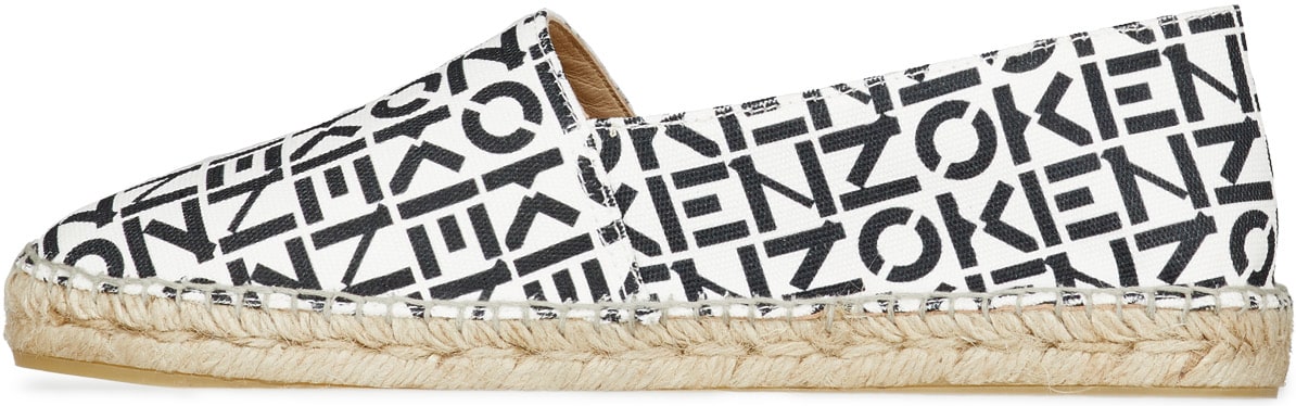 Kenzo: Gris Espadrilles Monogramme Kenzo Sport Gris - 2