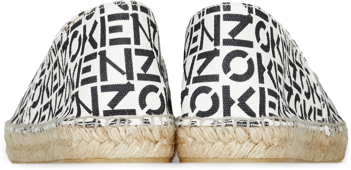 Kenzo: Gris Espadrilles Monogramme Kenzo Sport Gris - 5