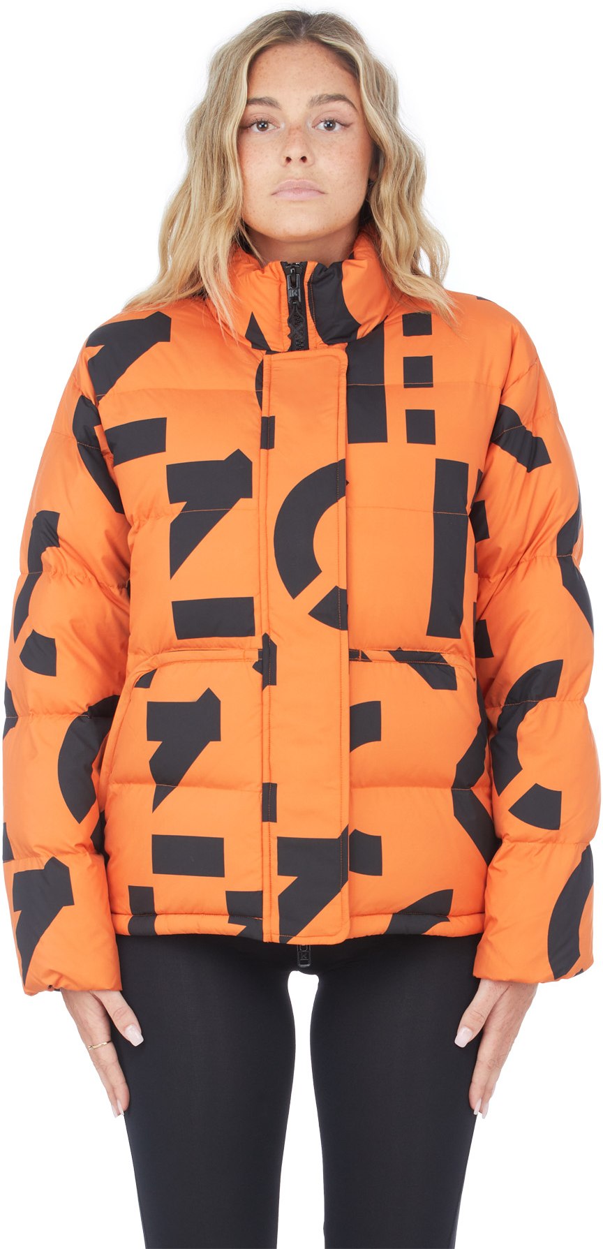 Kenzo: Orange Kenzo Sport Monogram Jacket - 1