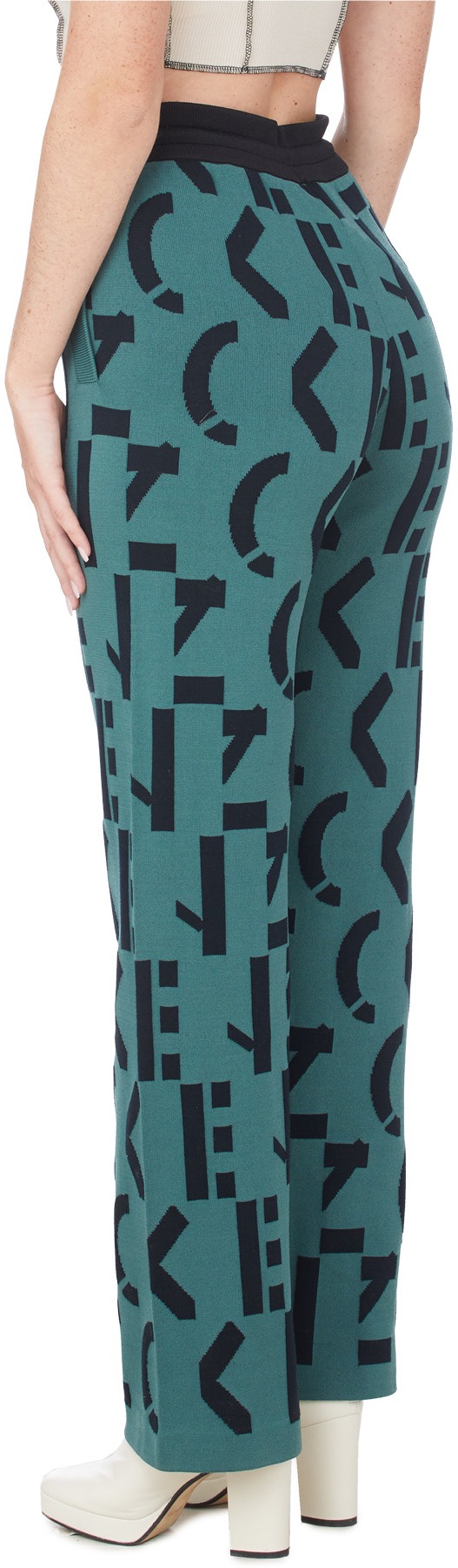 Kenzo: Green Kenzo Sport Monogram Joggers - 3