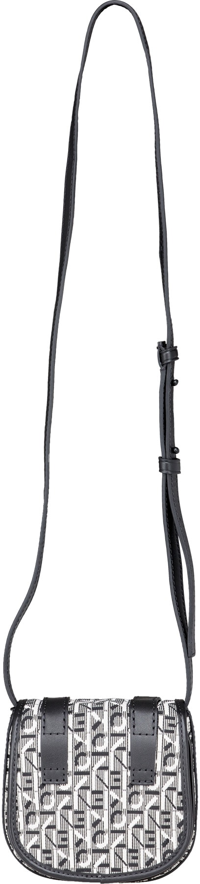 Kenzo: Gris Mini Sac Messenger Courier en Jacquard Gris - 2