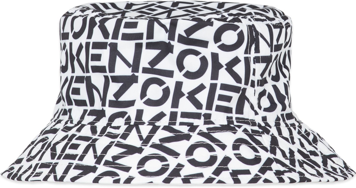 Kenzo: Blanc Bob Kenzo Monogramme Réversible Blanc - 2
