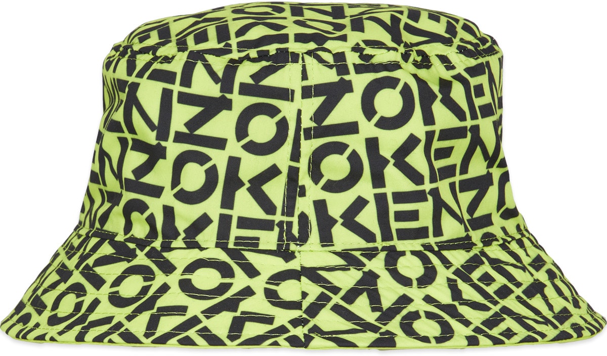 Kenzo: Vert Bob Kenzo Monogramme Réversible Vert - 2