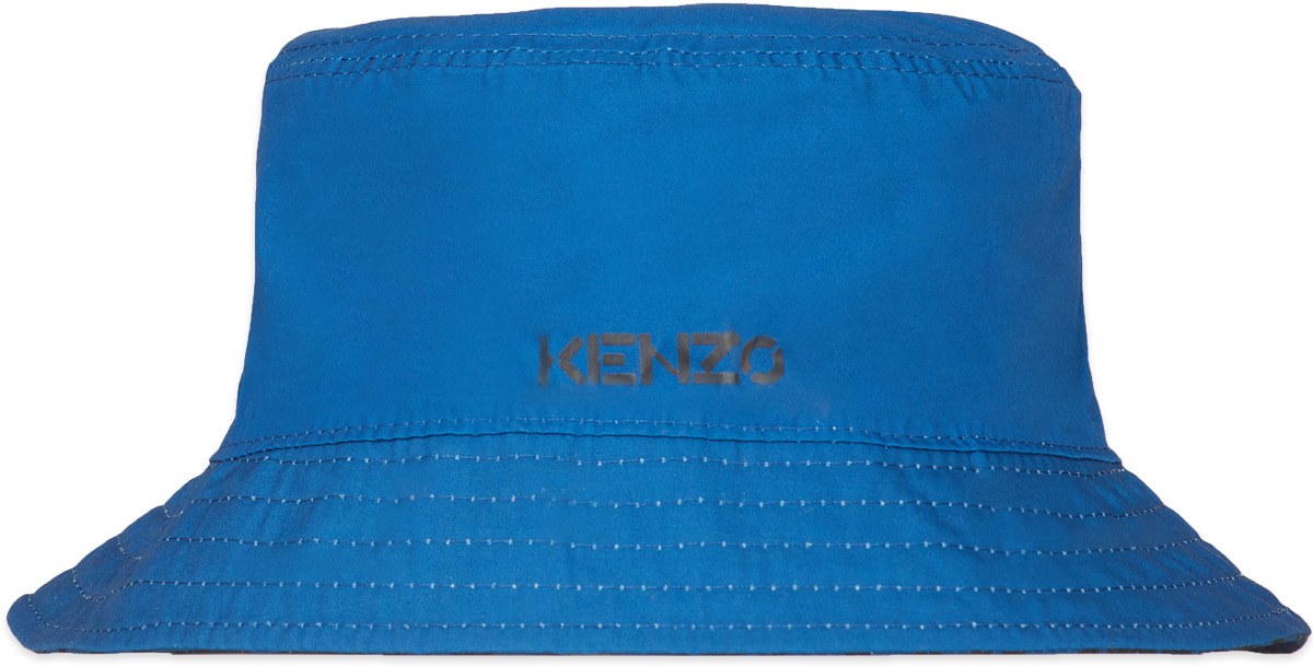 Kenzo: Bleu Bob Kenzo Monogramme Réversible Bleu - 3