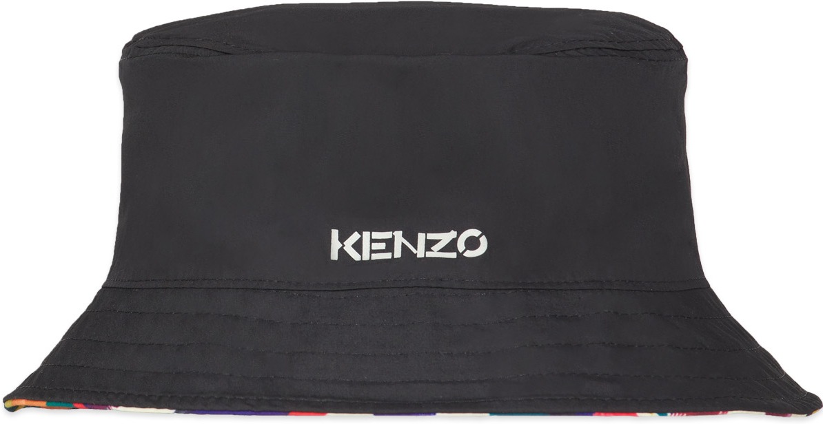 Kenzo: Multicolor 'Archival Floral' Reversible Bucket Hat - 4