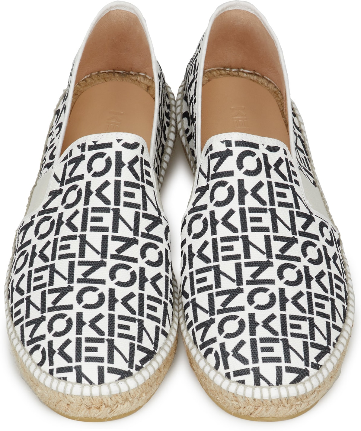 Kenzo: Gris Espadrilles Élastiques Kenzo Sport Monogram Gris - 4