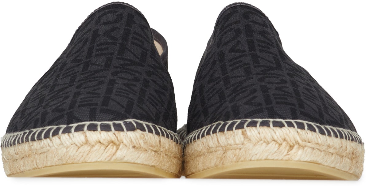 Kenzo: Gris Espadrilles Élastiques Kenzo Sport Monogram Gris - 3