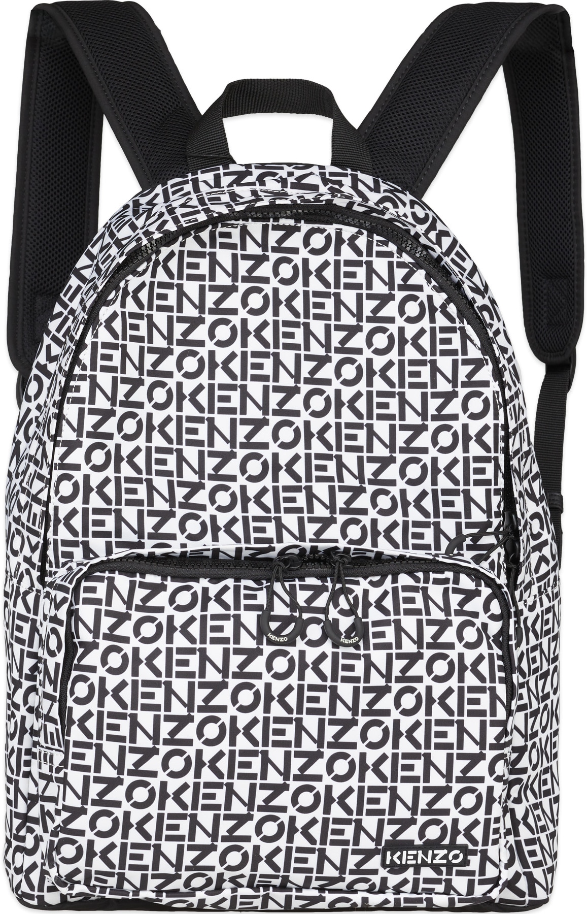 Kenzo: White Repeat Logo Backpack - 1